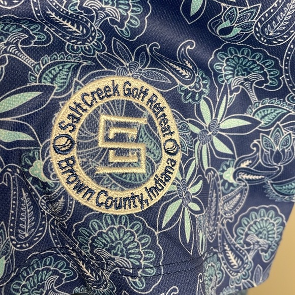 Bermuda Sands Wick Away Technology Blue Golf Polo Medium Performance Stretch UPF - Picture 2 of 6